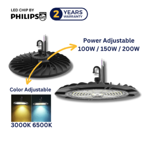Lampu UFO High Bay LUXENDO LXHB08 Chip LUMILEDS By PHILIPS 100W 150W 200W