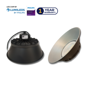 Lampu High Bay LUXENDO 100W 150W 200W LXHB05 Reflektor HighBay UFO LED Gantung Pabrik Trafo Driver PHILIPS XITANIUM