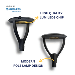 Lampu Taman LED UFO LUXENDO 50W 100W IP66 Lampu Taman Area LED Garden Light